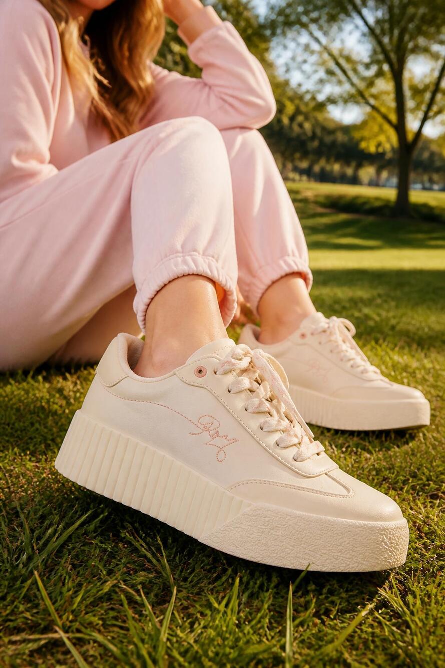 NEW ROXY women's bling retro sneaker in white
